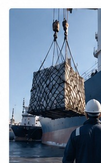 Vessel supply operation in port